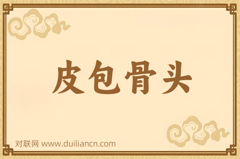 皮包骨头词语的意思