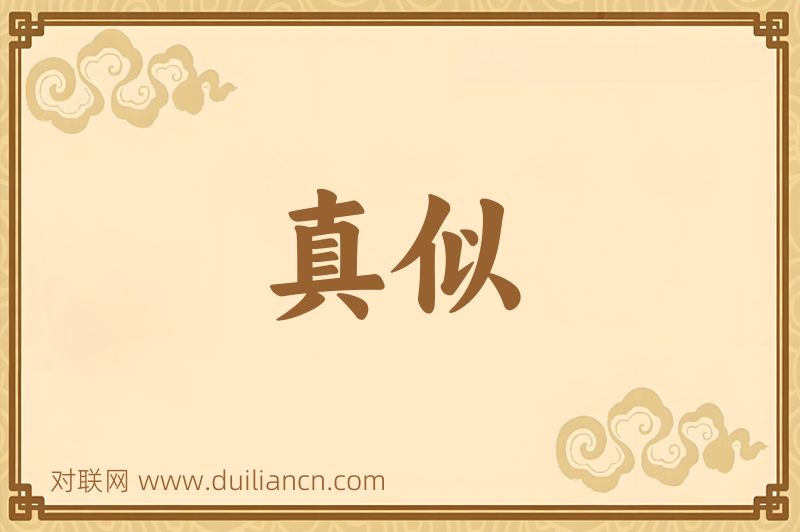 真似词语的意思
