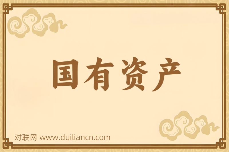 国有资产词语的意思
