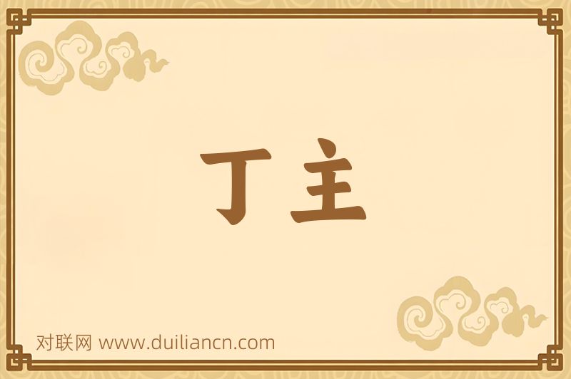 丁主词语的意思