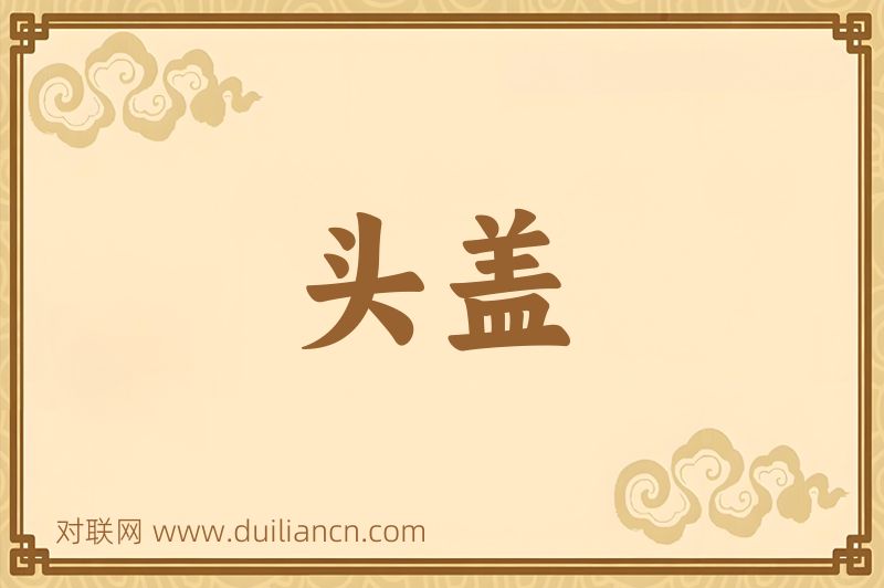 头盖词语的意思
