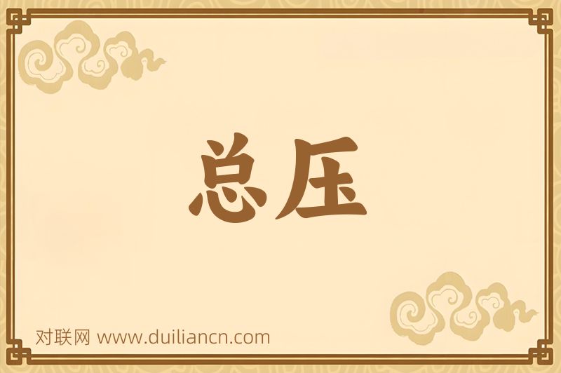 总压词语的意思