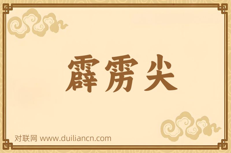 霹雳尖词语的意思