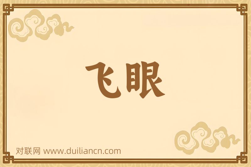 飞眼词语的意思