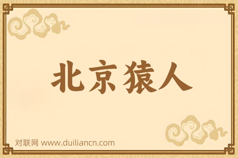 北京猿人词语的意思
