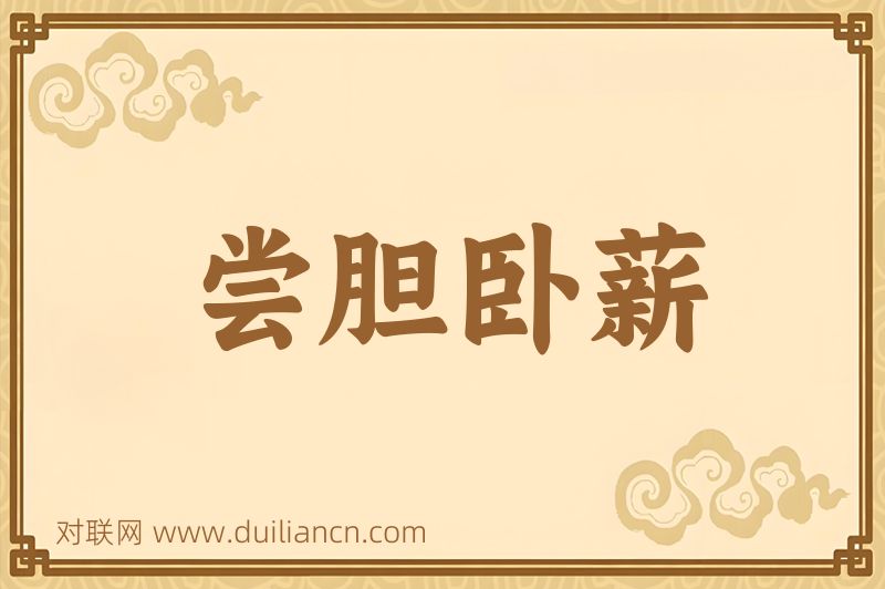 尝胆卧薪词语的意思