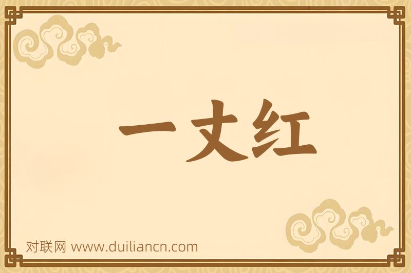 一丈红词语的意思