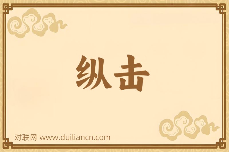 纵击词语的意思