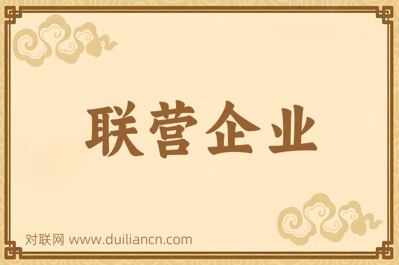 联营企业词语的意思