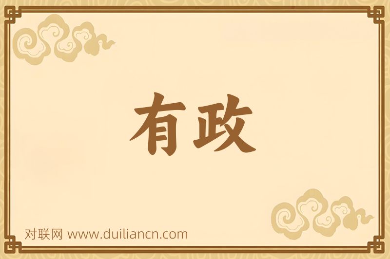 有政词语的意思