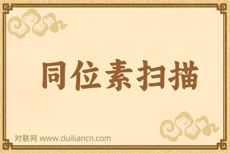 同位素扫描词语的意思