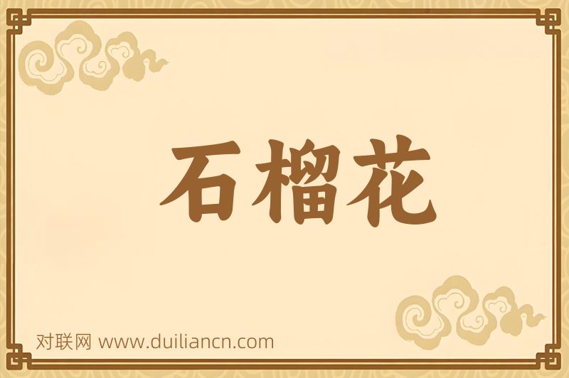 石榴花词语的意思