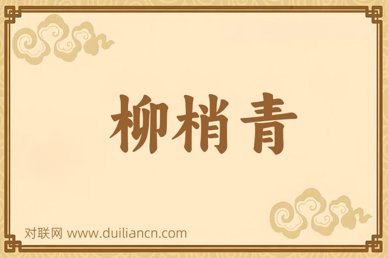 柳梢青词语的意思