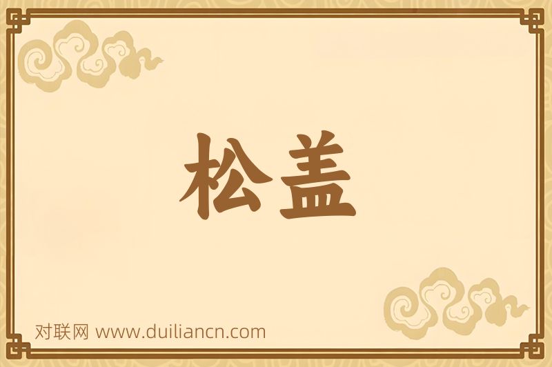 松盖词语的意思