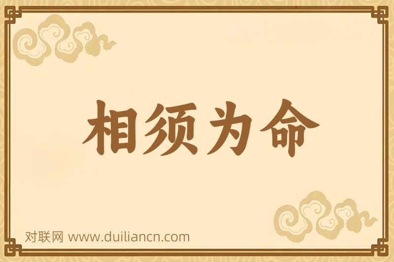 相须为命词语的意思