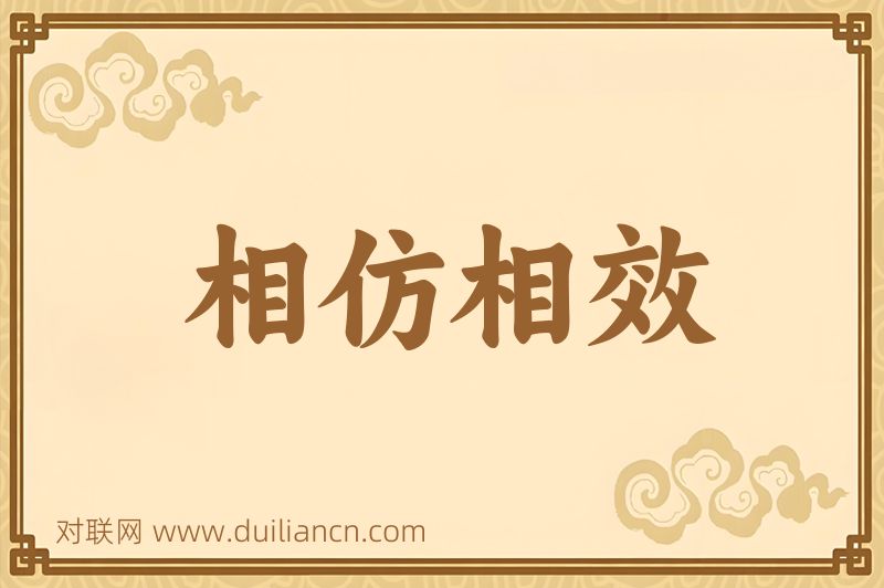 相仿相效词语的意思