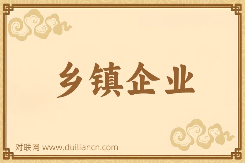 乡镇企业词语的意思