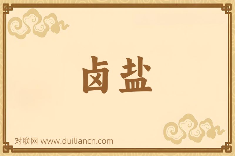 卤盐词语的意思
