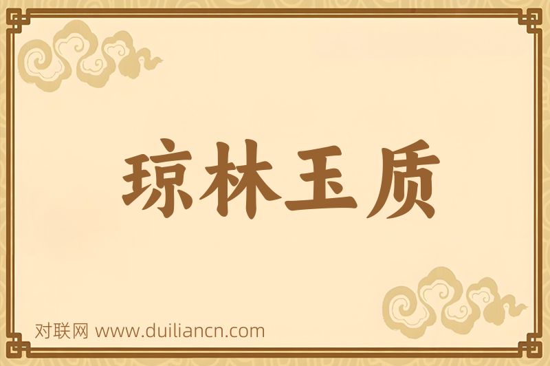琼林玉质词语的意思