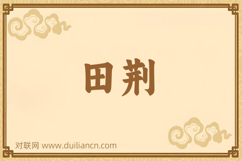 田荆词语的意思