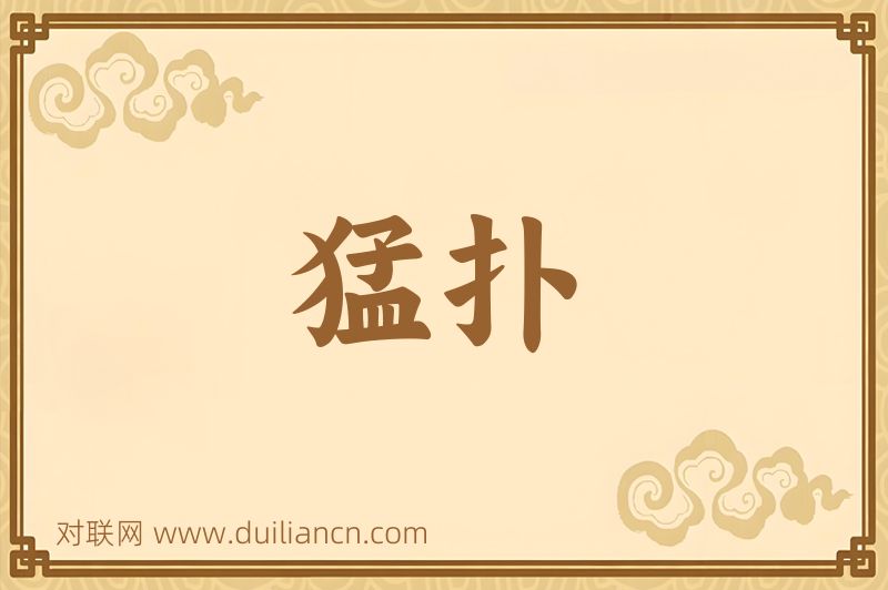 猛扑词语的意思