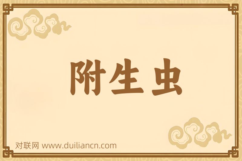 附生虫词语的意思