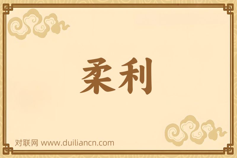 柔利词语的意思