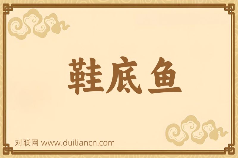 鞋底鱼词语的意思