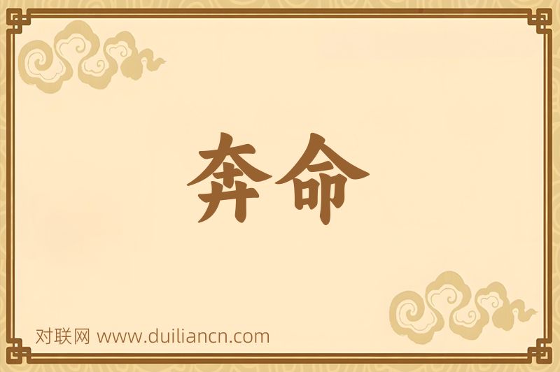 奔命词语的意思