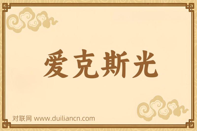 爱克斯光词语的意思