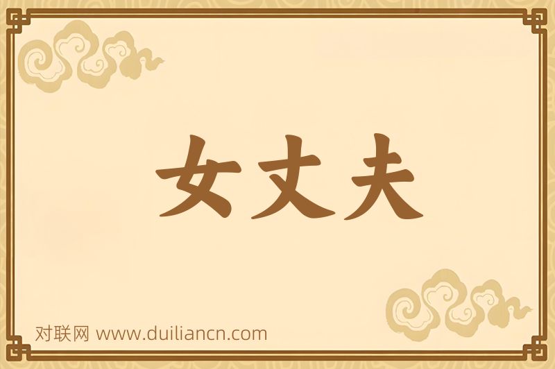女丈夫词语的意思