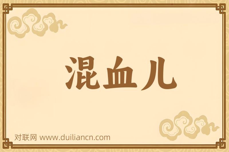 混血儿词语的意思