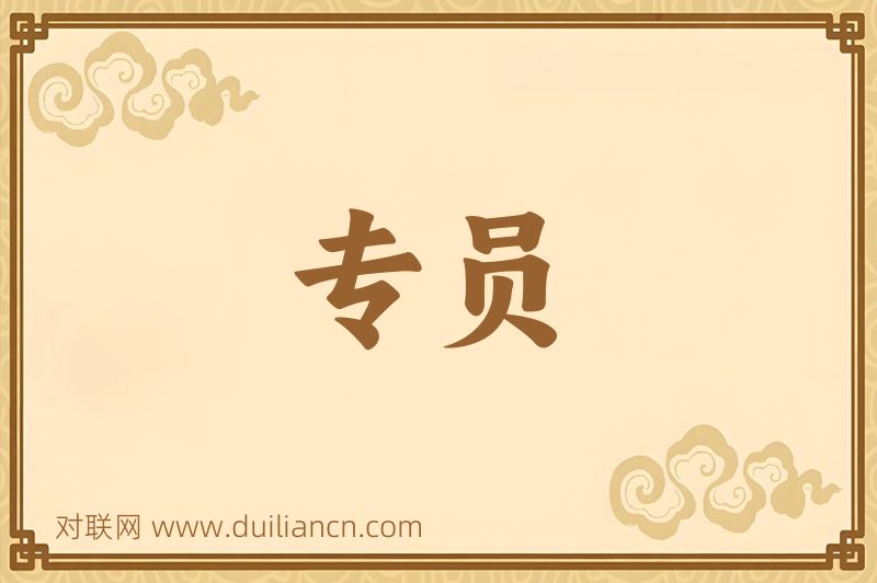 专员词语的意思