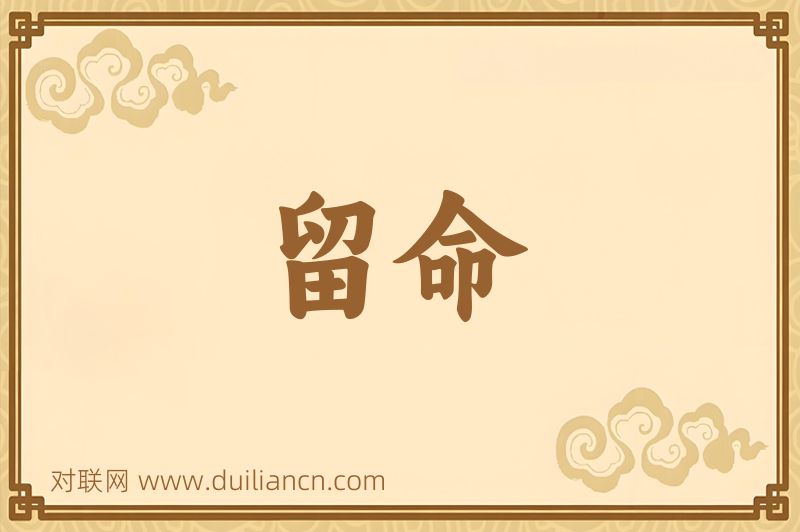 留命词语的意思
