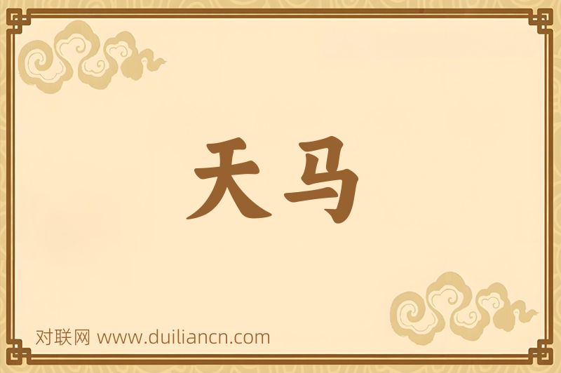 天马词语的意思