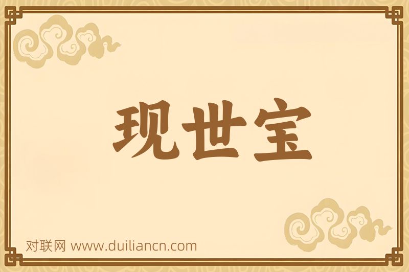 现世宝词语的意思