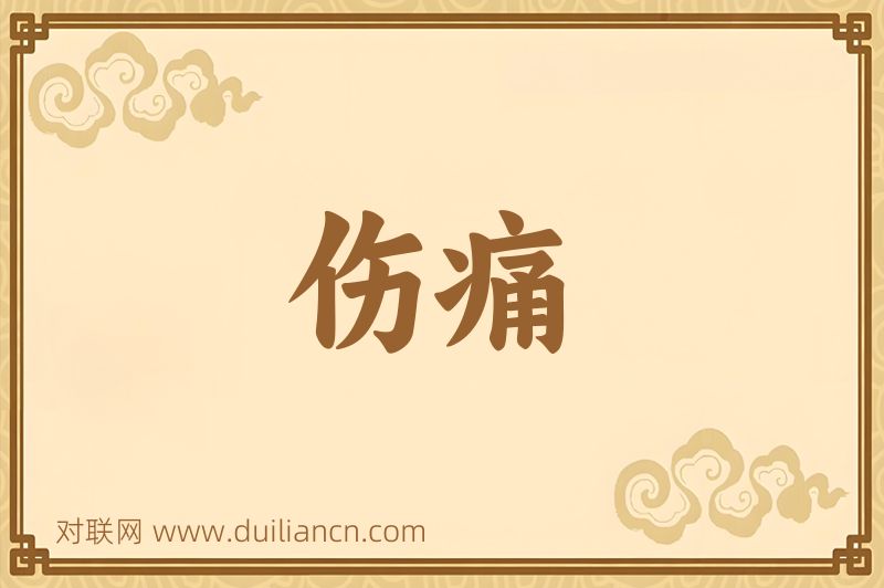伤痛词语的意思