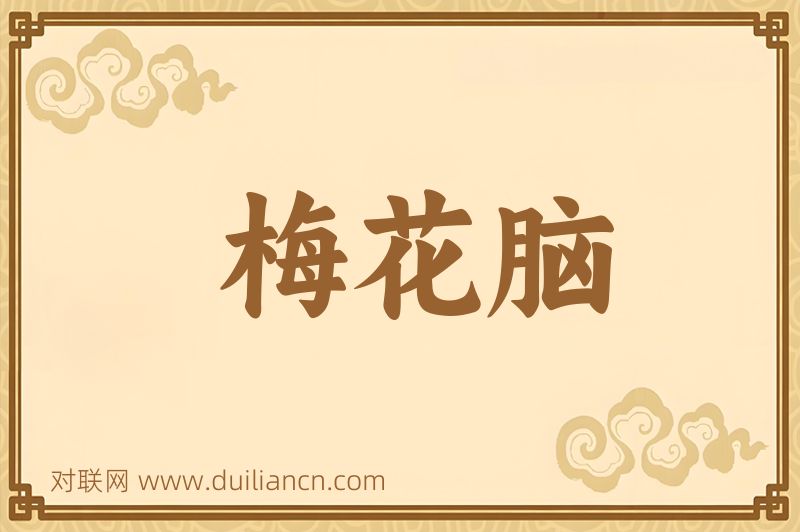 梅花脑词语的意思