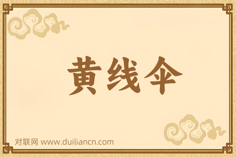 黄线伞词语的意思