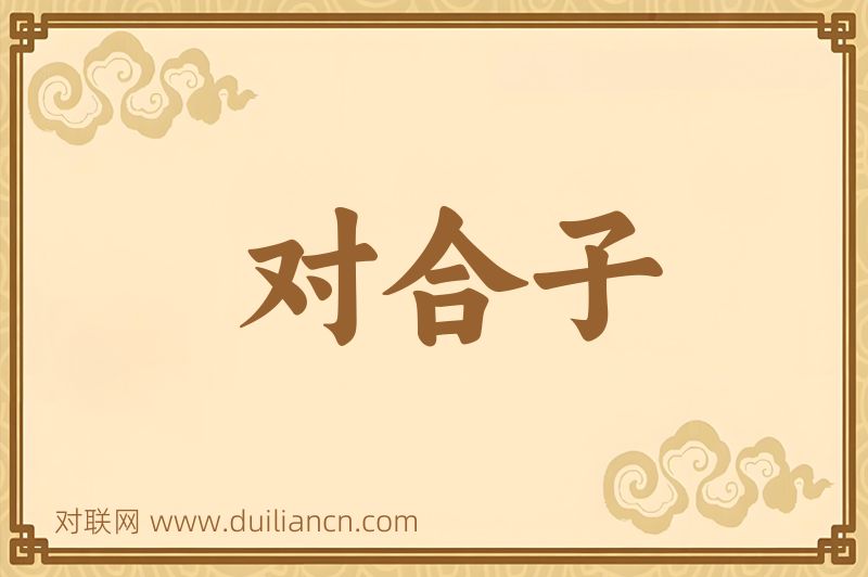 对合子词语的意思
