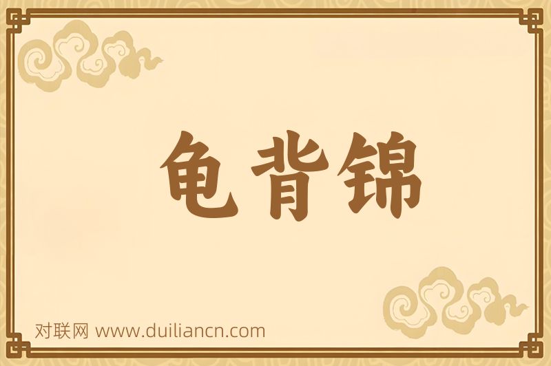 龟背锦词语的意思