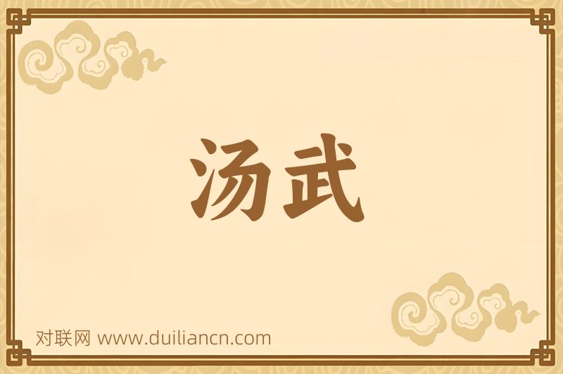 汤武词语的意思