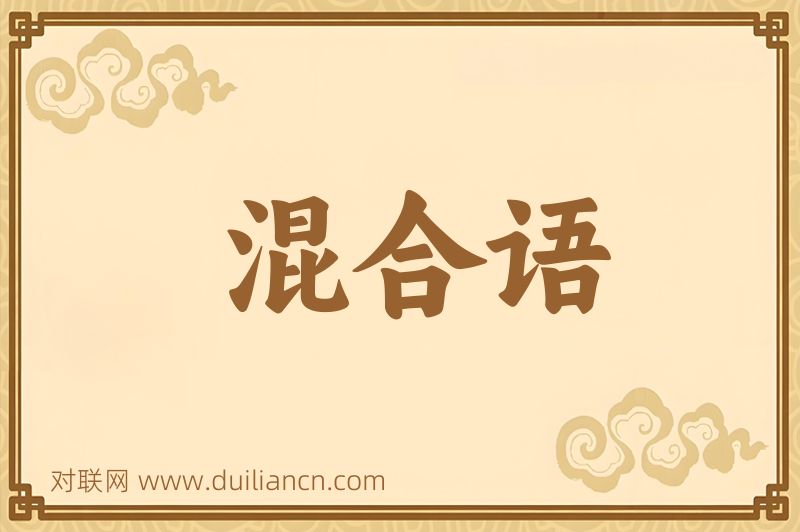 混合语词语的意思