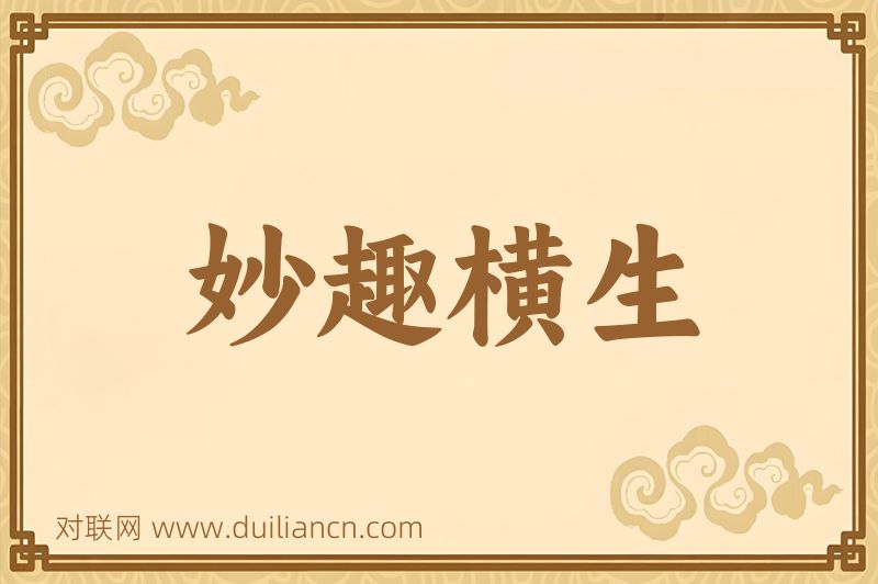 妙趣横生词语的意思