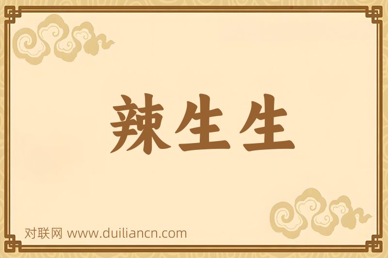 辣生生词语的意思