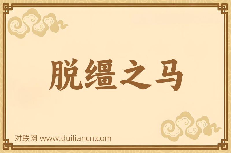 脱缰之马词语的意思