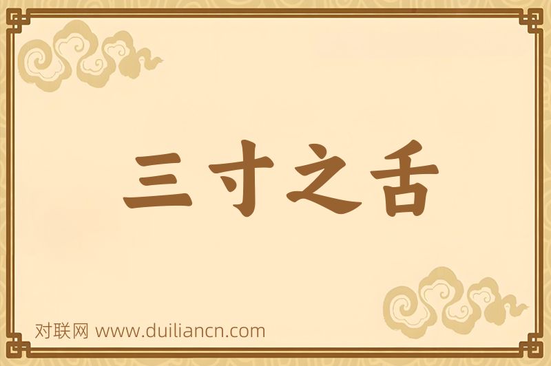 三寸之舌词语的意思