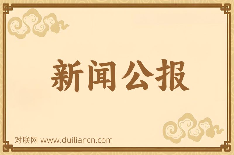 新闻公报词语的意思
