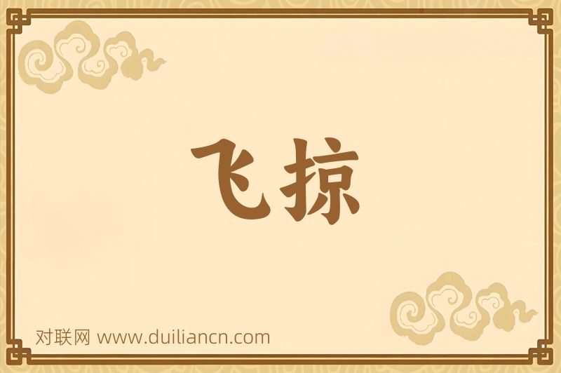 飞掠词语的意思