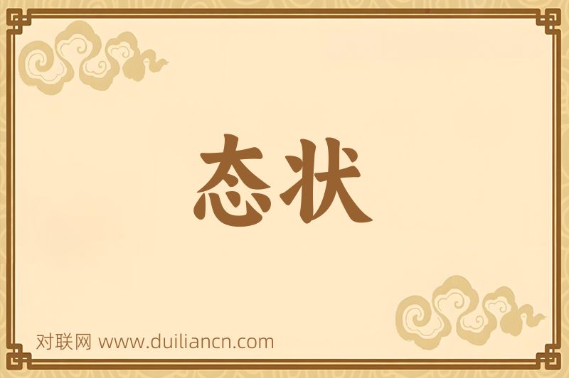 态状词语的意思